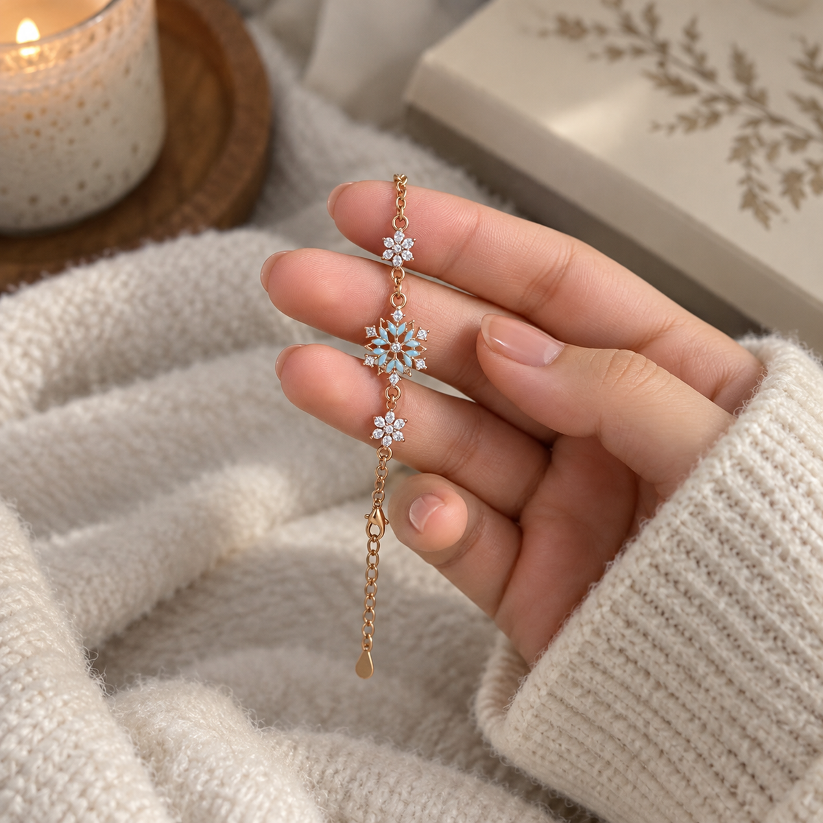 Frost: Glow-in-the-Dark Snowflake Bracelet