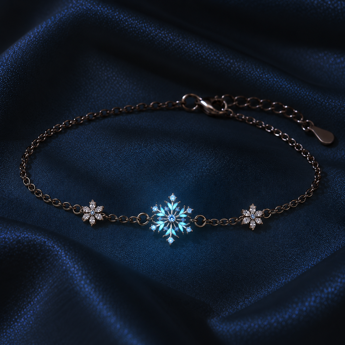 Frost: Glow-in-the-Dark Snowflake Bracelet