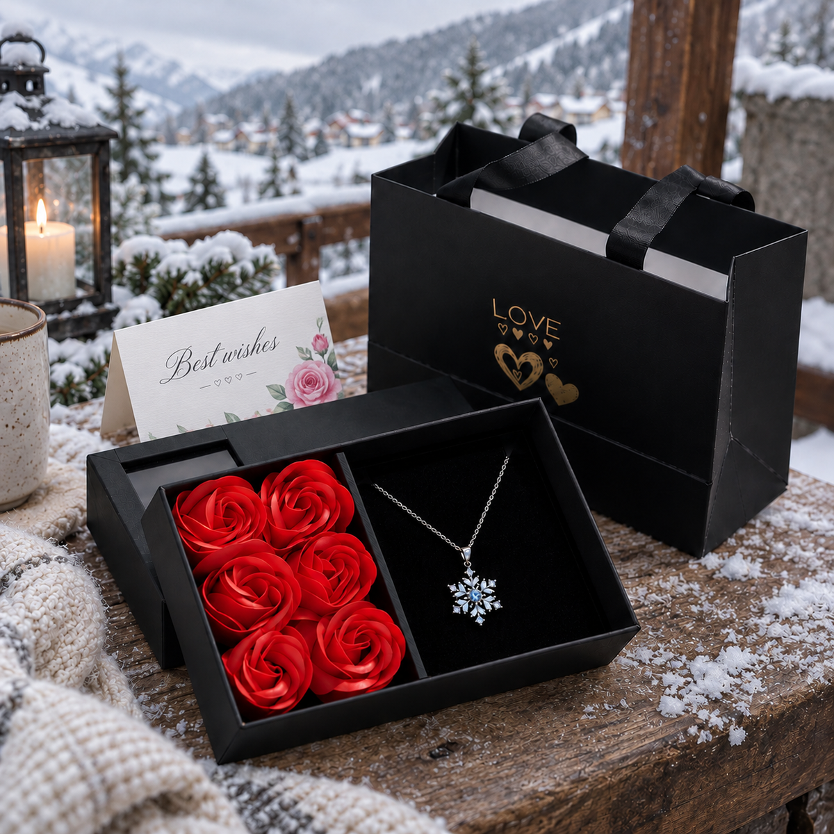 Frost: Glow-in-the-Dark Snowflake Necklace